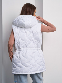 Жилет с утеплителем ISSA Plus модель SA-587_белый Фото