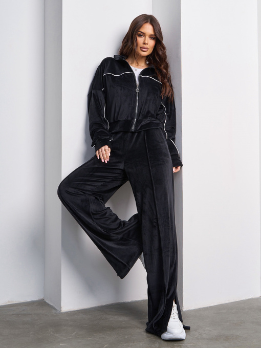 Спортивный костюм ISSA Plus модель SA-586_черный Фото