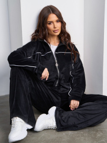 Спортивный костюм ISSA Plus модель SA-586_черный Фото