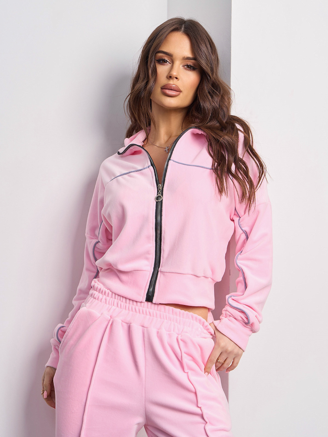 Спортивний костюм ISSA Plus модель SA-586_розовый Фото