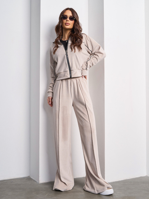 Спортивний костюм ISSA Plus модель SA-586_бежевый Фото