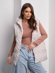 Утеплений жилет ISSA Plus модель SA-585_светло_серый Утеплений жилет ISSA Plus модель SA-585_светло_серый Фото