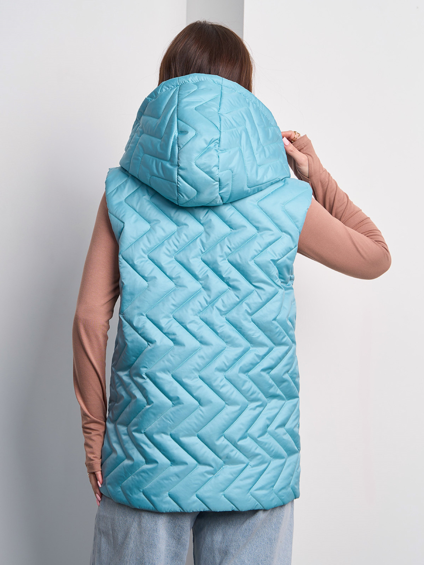 Жилет с утеплителем ISSA Plus модель SA-585_бирюзовый Фото