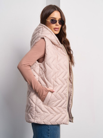 Жилет з утеплювачем ISSA Plus модель SA-585_бежевый Фото