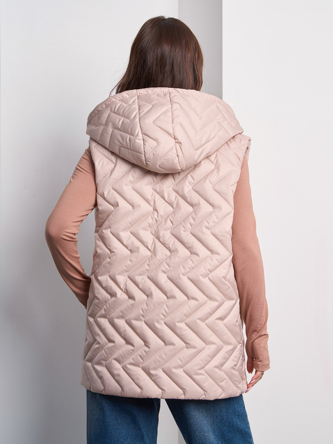 Утеплений жилет ISSA Plus модель SA-585_бежевый Фото