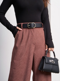 Штани палаццо ISSA Plus модель 15015_коричневый Фото