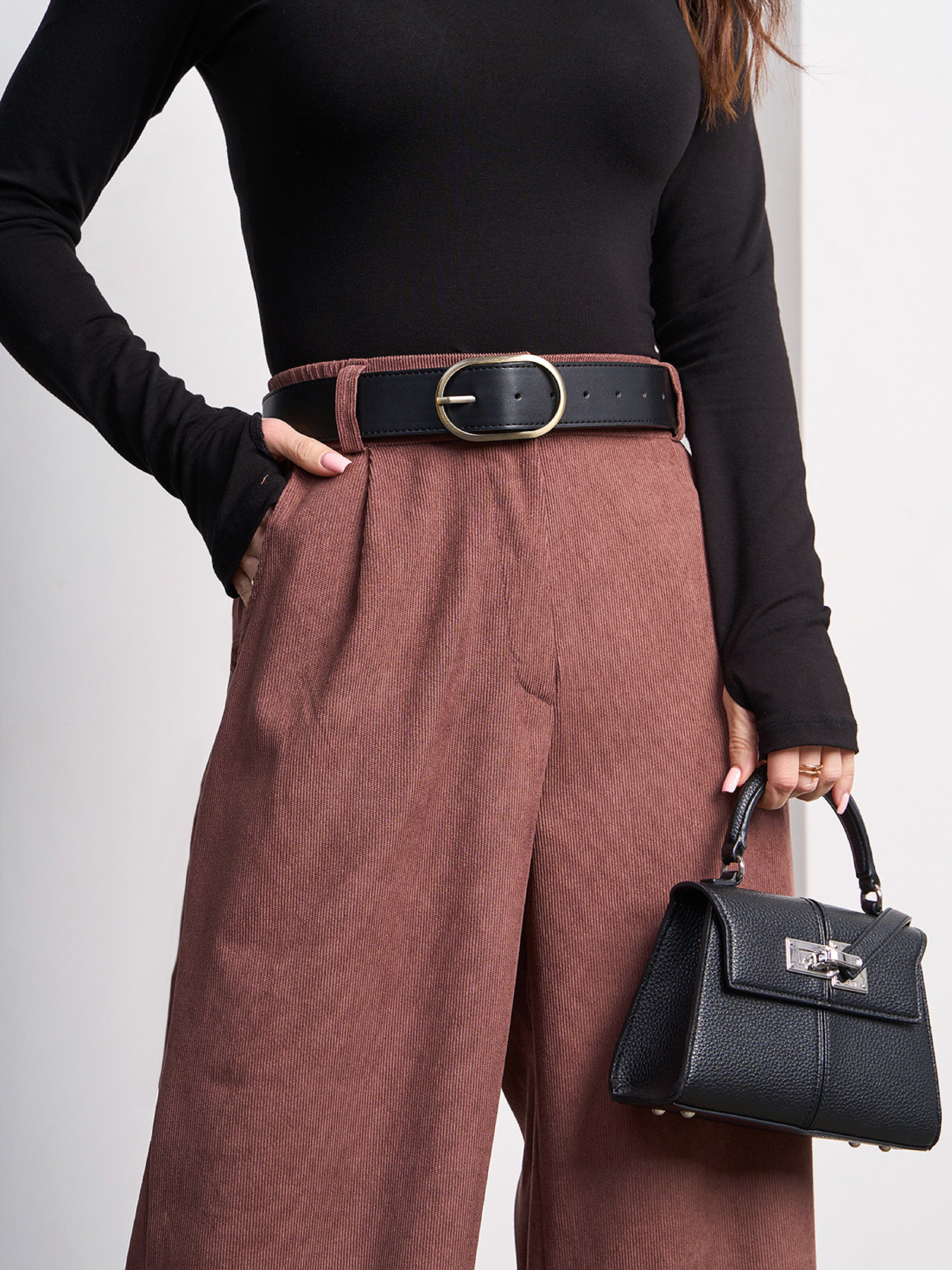 Палаццо ISSA Plus модель 15015_коричневый Фото