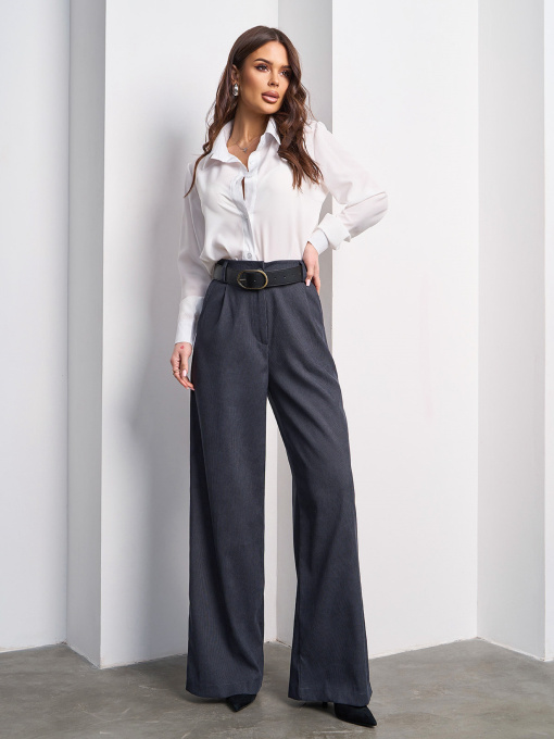 Брюки палаццо ISSA Plus модель 15015_серый Фото