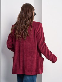 Піджак ISSA Plus модель 15018_бордовый Фото