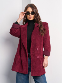 Пиджак ISSA Plus модель 15018_бордовый Фото