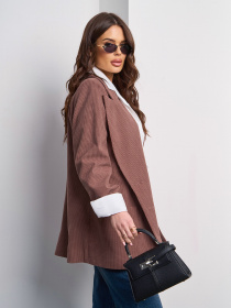 Піджак ISSA Plus модель 15019_коричневый Фото