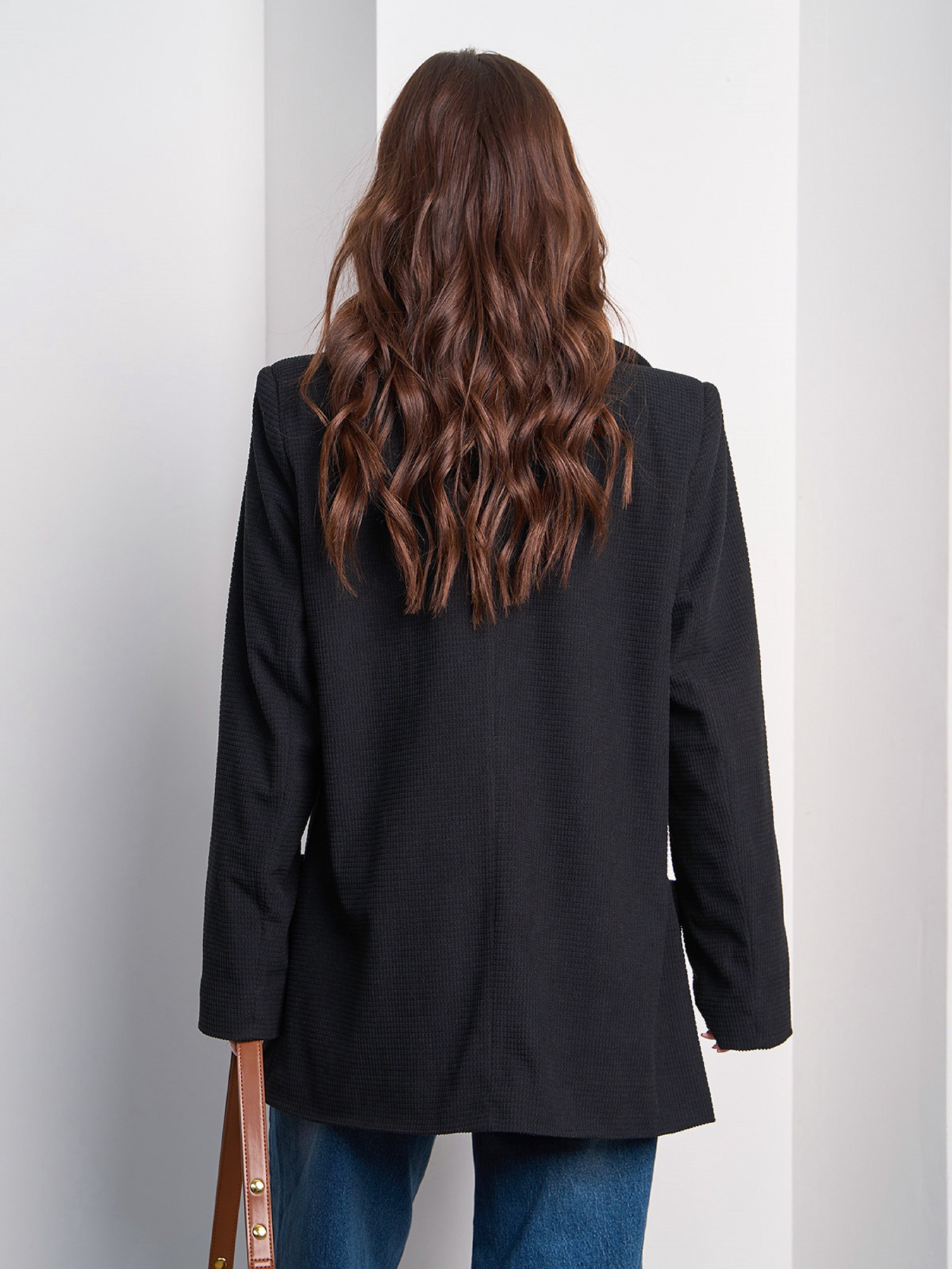 Піджак ISSA Plus модель 15019_черный Фото