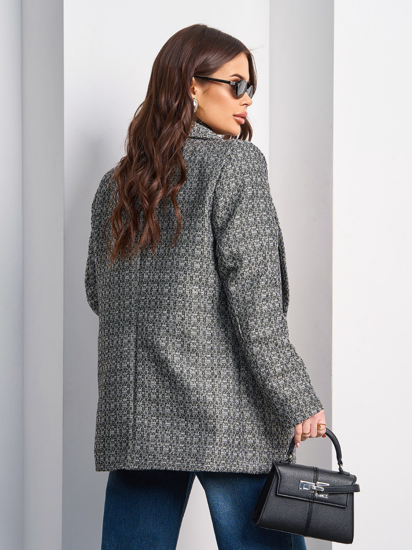 Пиджак ISSA Plus модель 15020_серый Фото