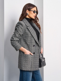 Пиджак ISSA Plus модель 15020_серый Фото