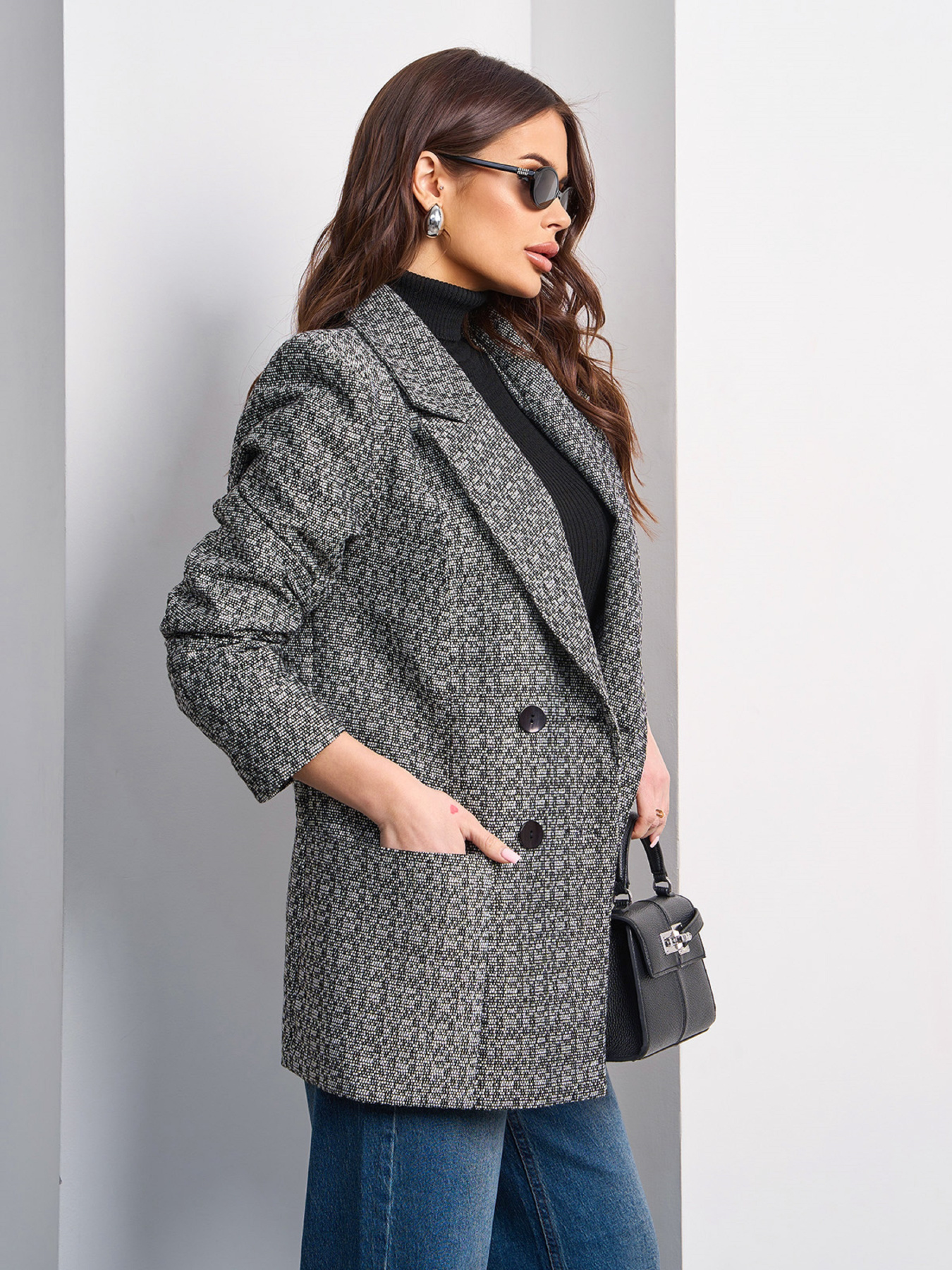 Піджак ISSA Plus модель 15020_серый Фото