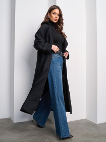 Тренч ISSA Plus модель 15022_черный Тренч ISSA Plus модель 15022_черный Фото