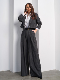 Деловой костюм ISSA Plus модель 15024_серый Фото