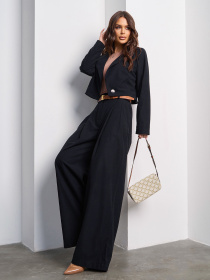 Діловий костюм ISSA Plus модель 15025_черный Фото