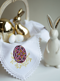 Великодня серветка біла Едельвіка модель 82-23-09 Фото