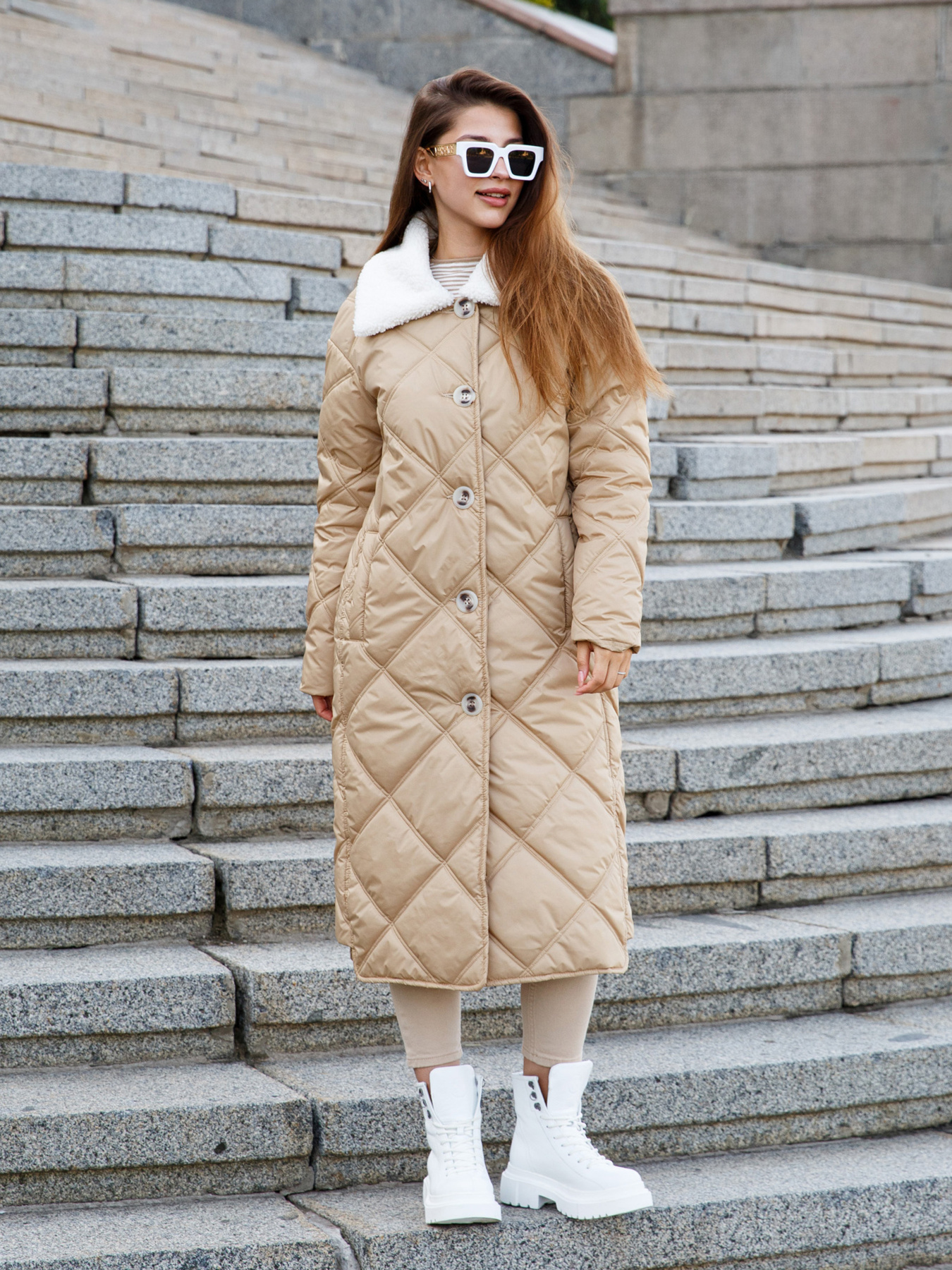 Пальто с утеплителем MilaNova модель Пальто ПВ-314 кемел Фото