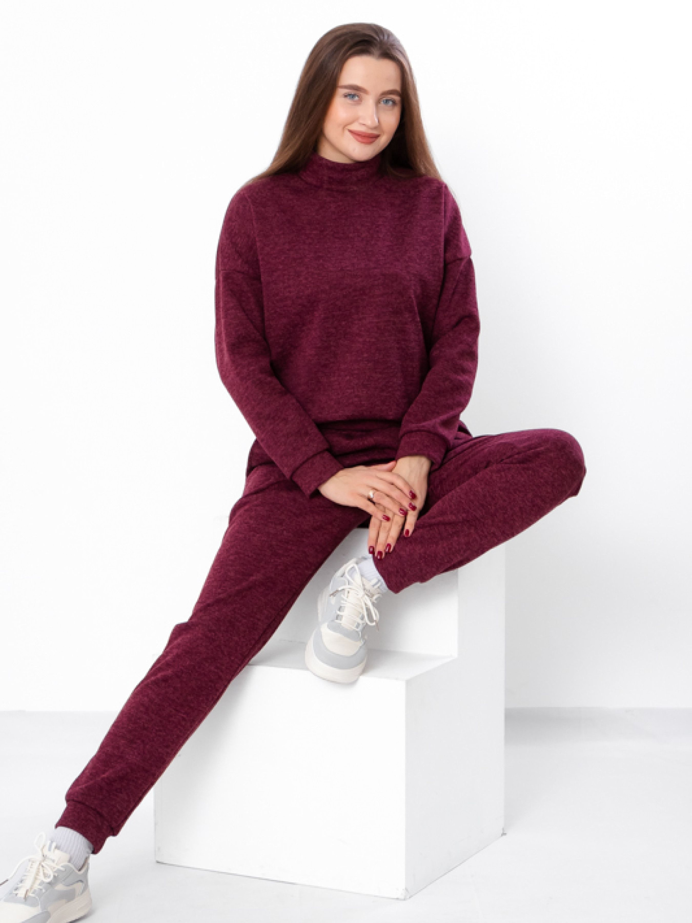 Повседневный костюм Носи своє модель 8305-062-bordovij Фото