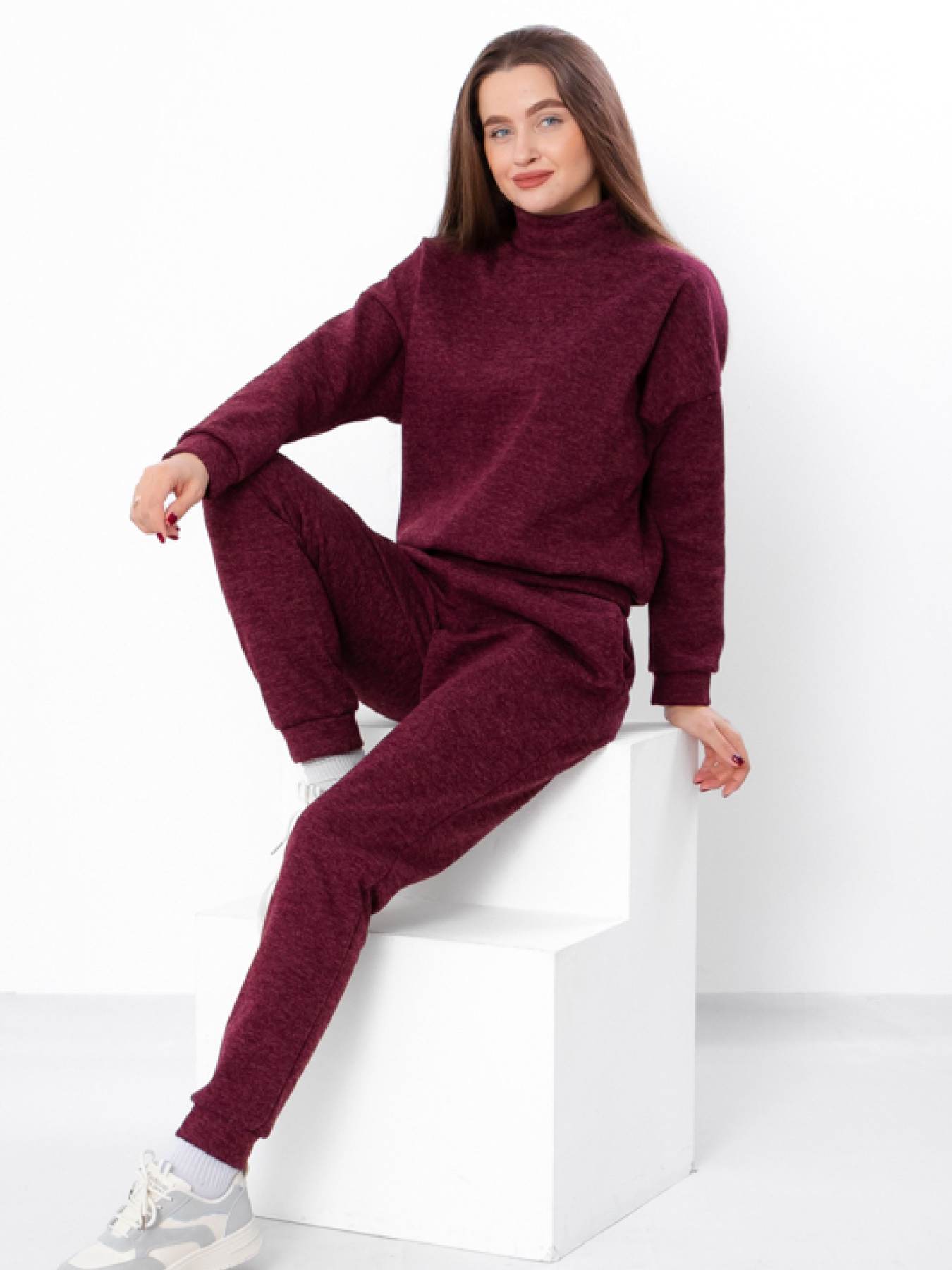 Повседневный костюм Носи своє модель 8305-062-bordovij Фото