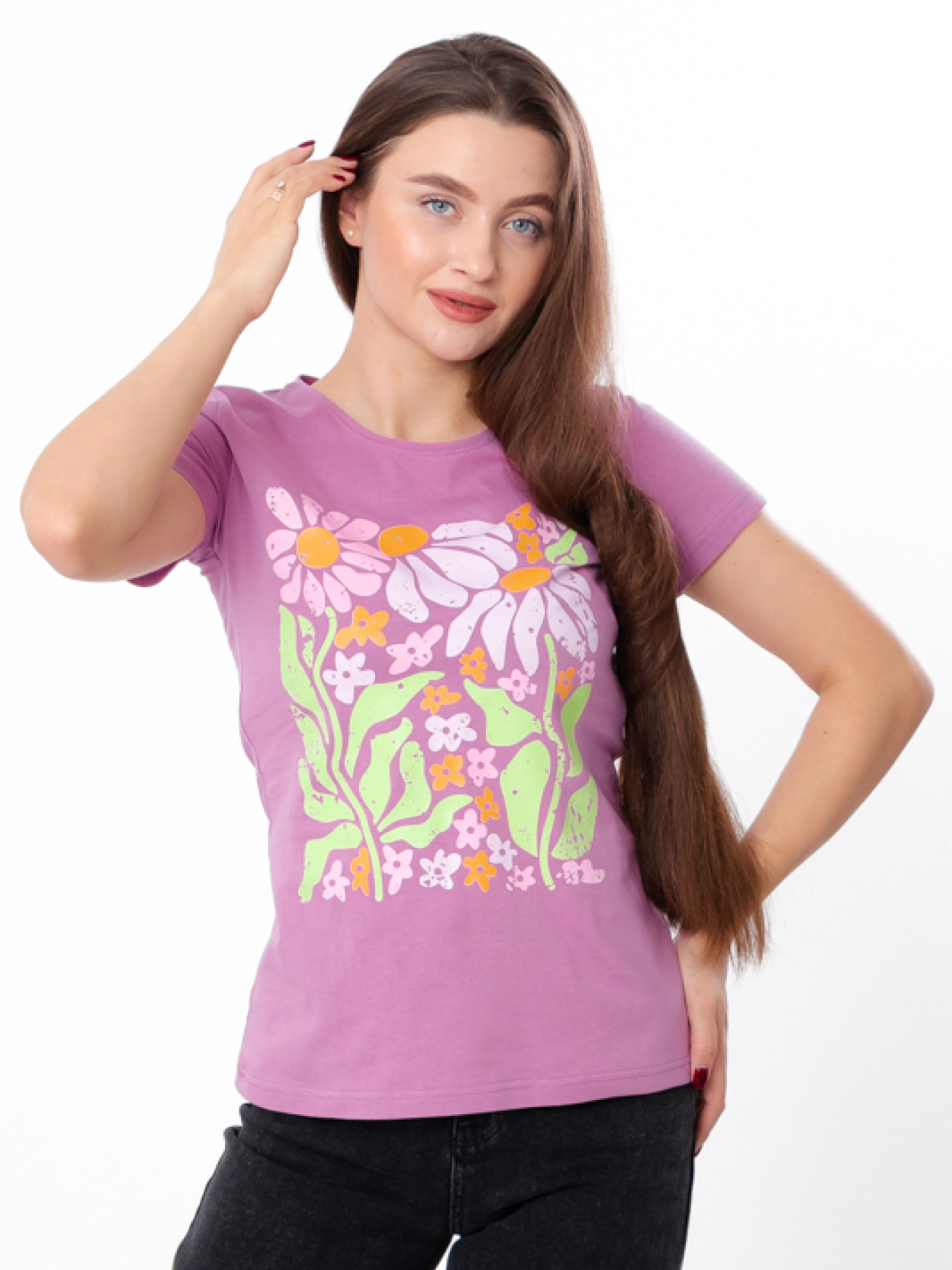 Футболка Носи своє модель 8188-001-33-2-rozheva-pudra-romashka Фото