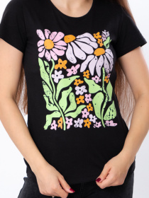 Футболка Носи своє модель 8188-001-33-2-chornij-romashka Фото