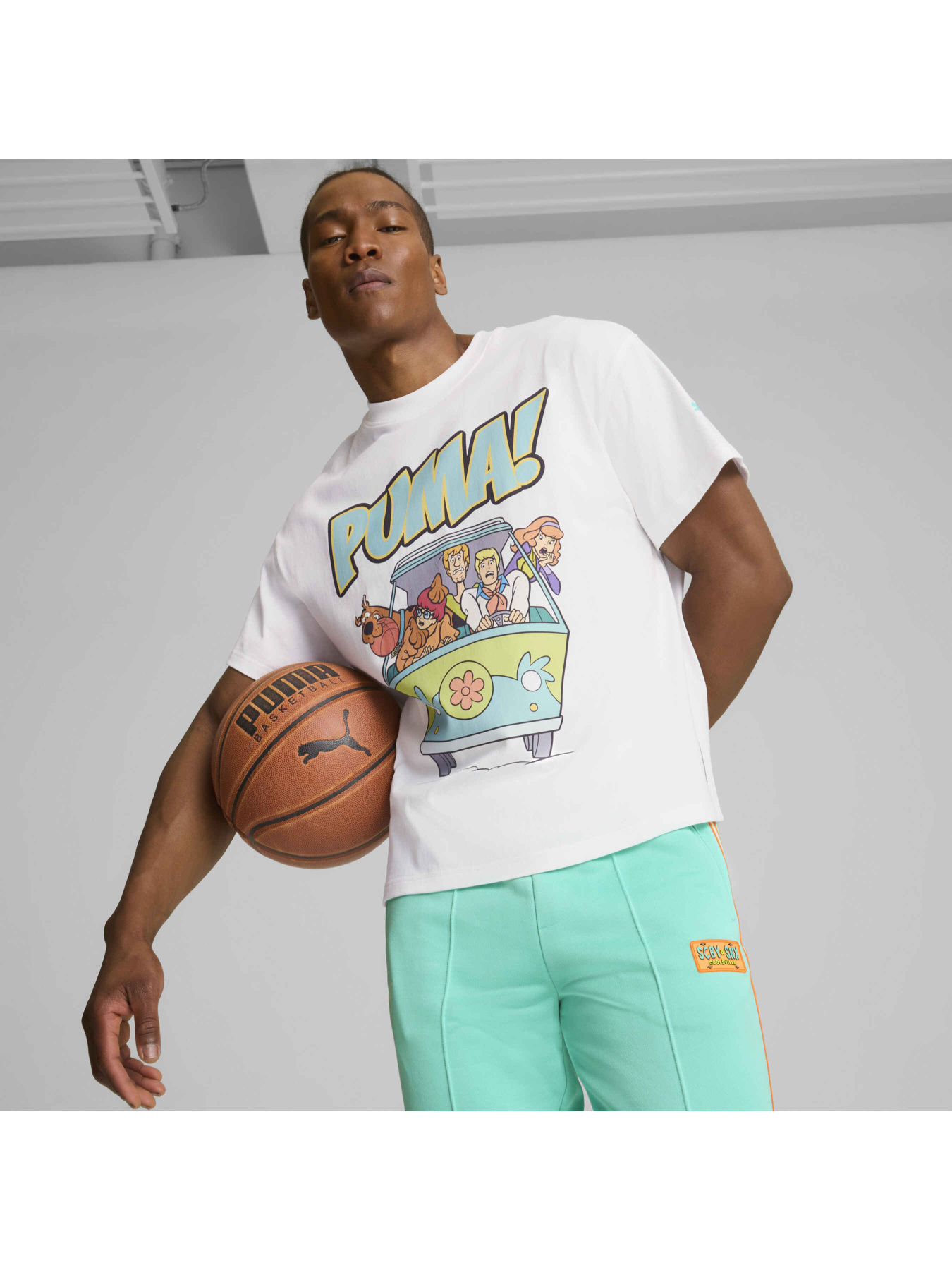 Футболка PUMA Hoops x Scooby Doo Tee модель 630374 Фото