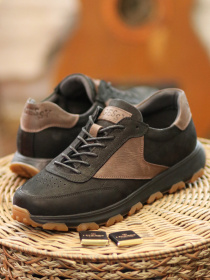 Кросівки повсякденні Legessy модель SPARK_BLACK_AND_COFFEE Кросівки повсякденні Legessy модель SPARK_BLACK_AND_COFFEE Фото