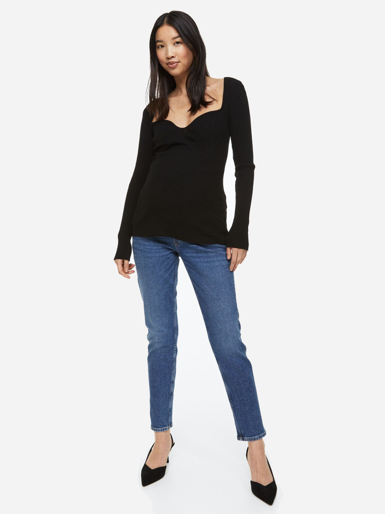 Зауженные джинсы H&M модель 75114 Зауженные джинсы H&M модель 75114 Фото