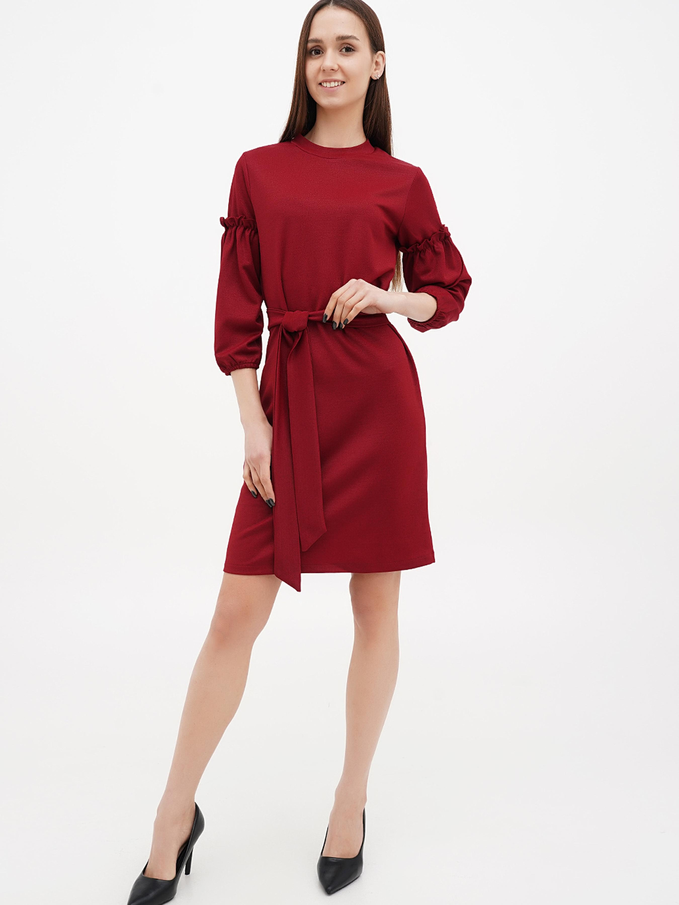 Сукня міні Sassofono модель A271-SC-3449_красный Фото