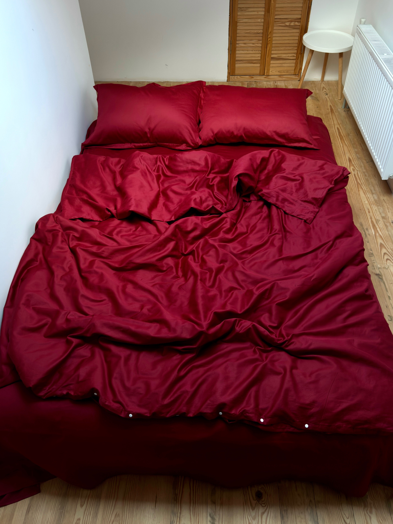 Простирадло на резинці винне Cozy модель 11781243 Фото