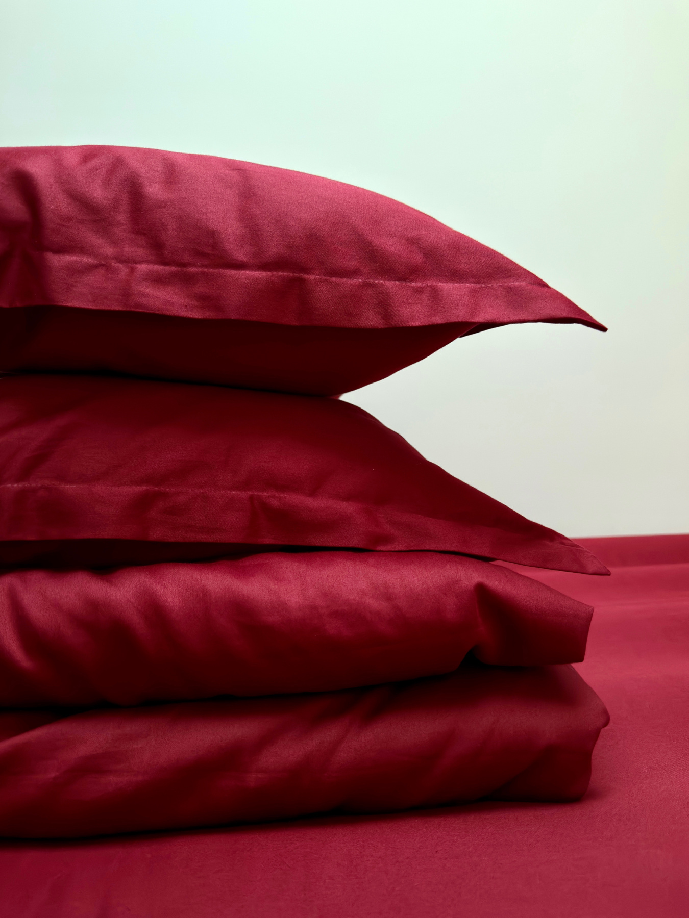 Простирадло на резинці винне Cozy модель 11781243 Простирадло на резинці винне Cozy модель 11781243 Фото