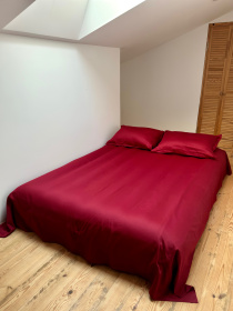 Простирадло без резинки винне Cozy модель 11781236 Фото