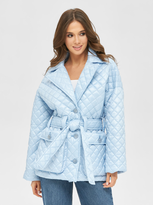 Куртки та дублянки MilaNova модель Куртка К-168 голубой Фото