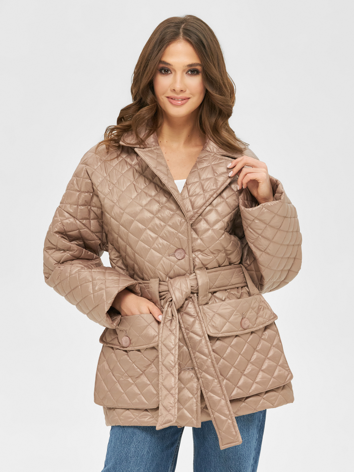 Куртки MilaNova модель Куртка К-168 капучино Фото