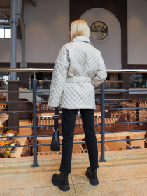 Куртки MilaNova модель Куртка К-168 молоко Фото