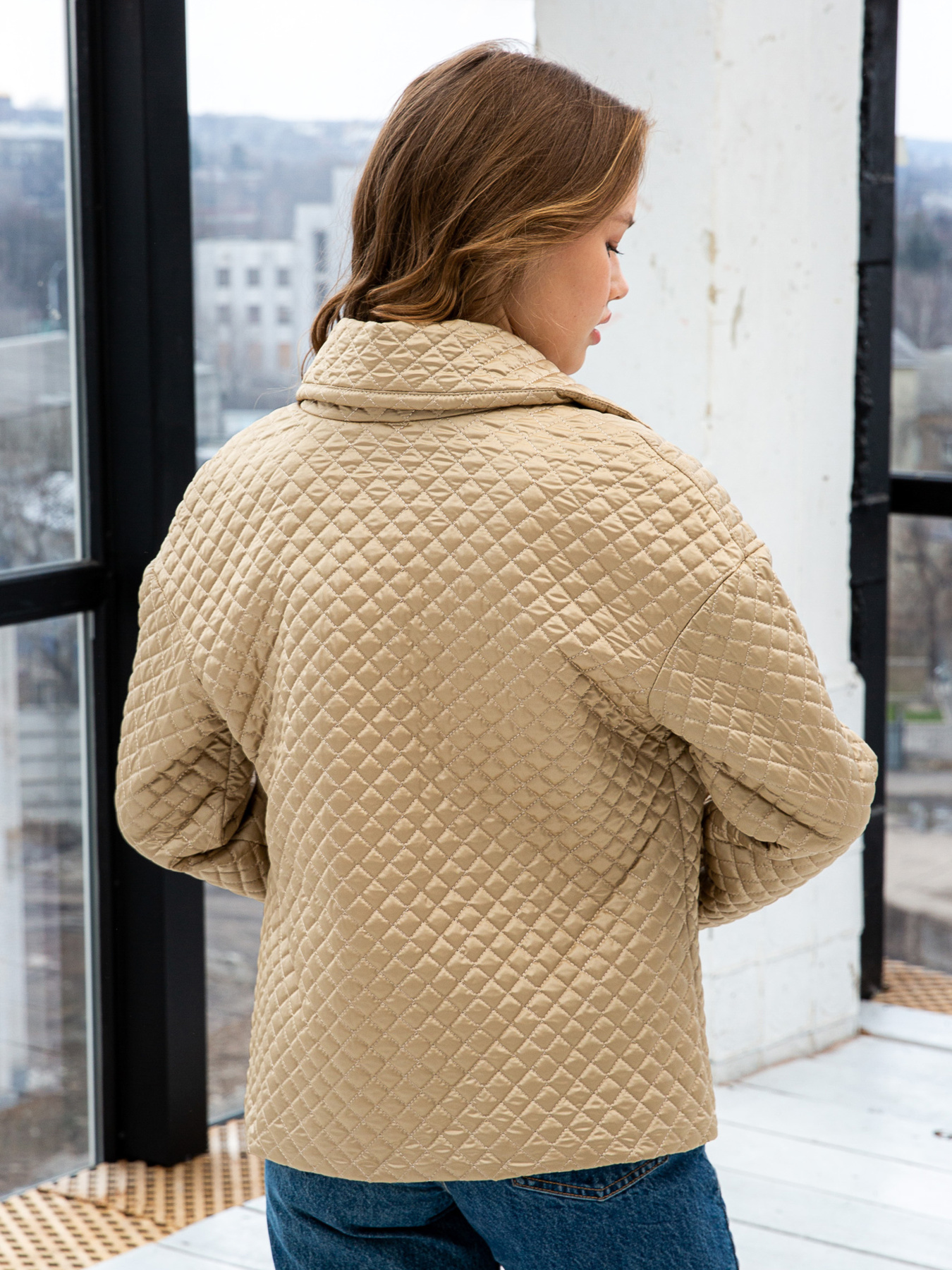 Куртки MilaNova модель Куртка К-192 бежевый Фото