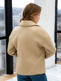 Куртки та дублянки MilaNova модель Куртка К-192 бежевый Фото