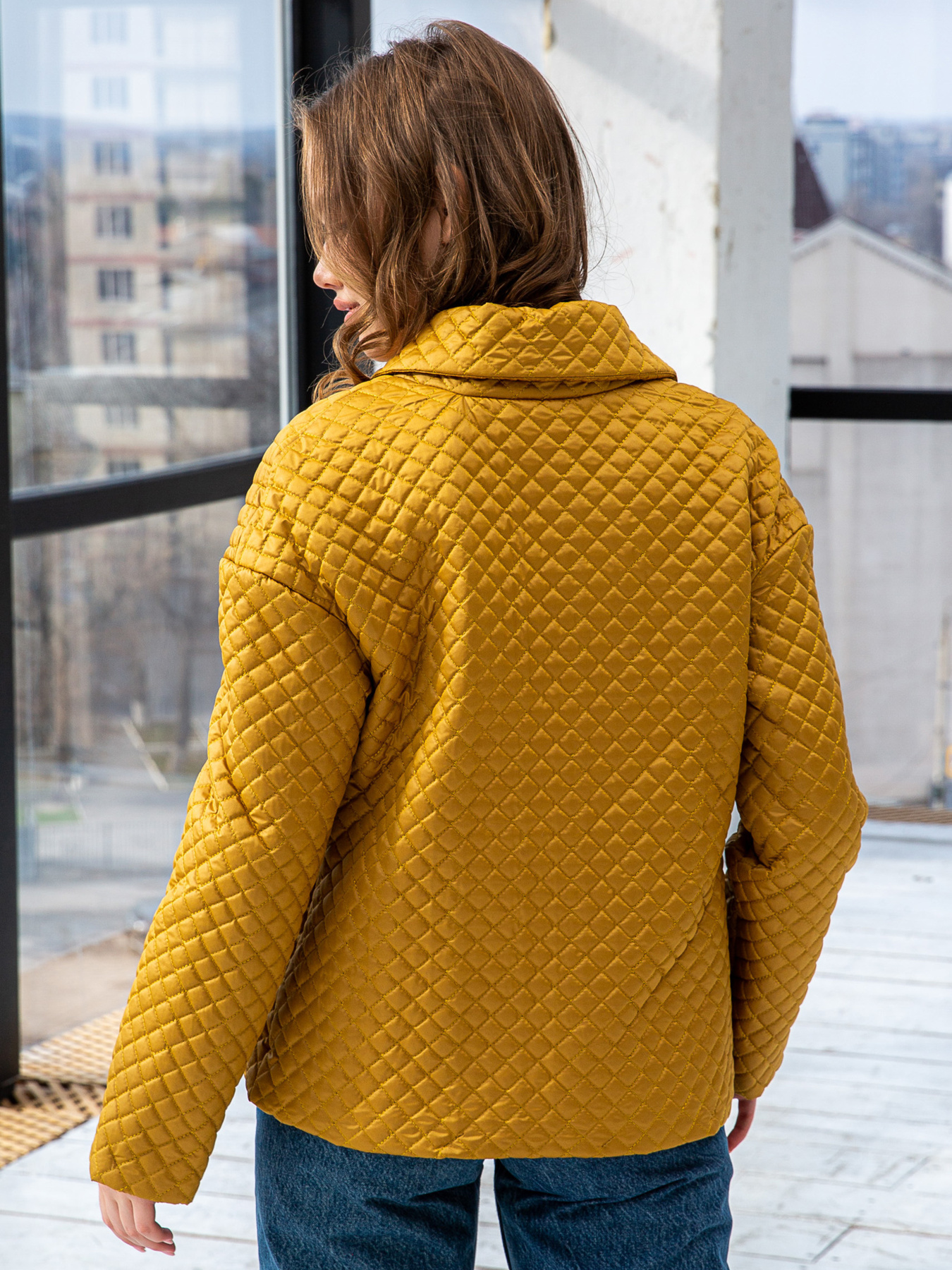 Куртки MilaNova модель Куртка К-192 горчица Фото