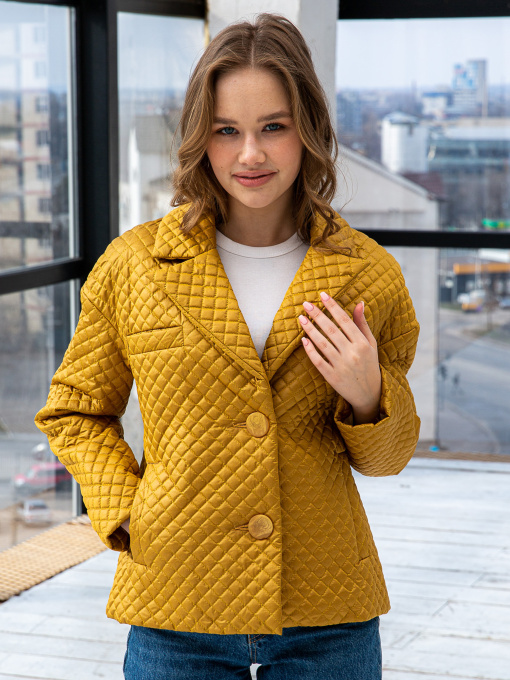 Куртки и дубленки MilaNova модель Куртка К-192 горчица Фото