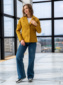 Куртки та дублянки MilaNova модель Куртка К-192 горчица Фото