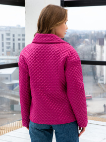 Куртки MilaNova модель Куртка К-192 малина Фото