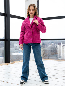 Куртки та дублянки MilaNova модель Куртка К-192 малина Фото