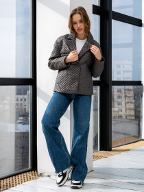 Демисезонная куртка MilaNova модель Куртка К-192 серый Фото