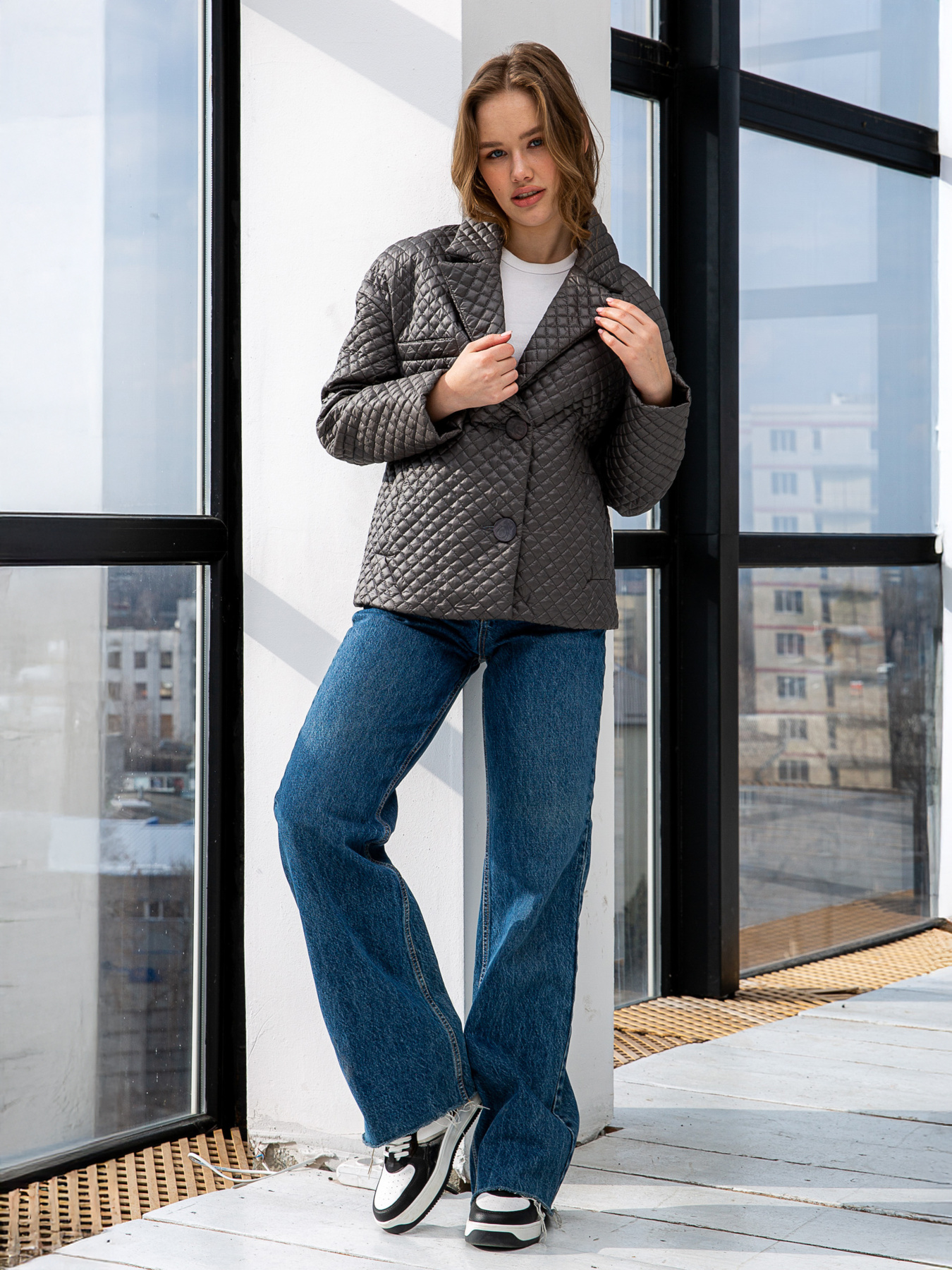 Демісезонна куртка MilaNova модель Куртка К-192 серый Фото