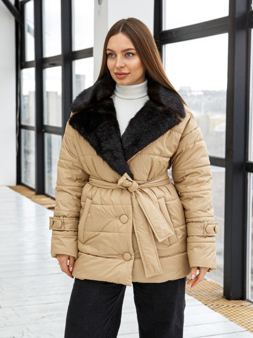 Куртки та дублянки MilaNova модель Куртка К-199н кемел Фото