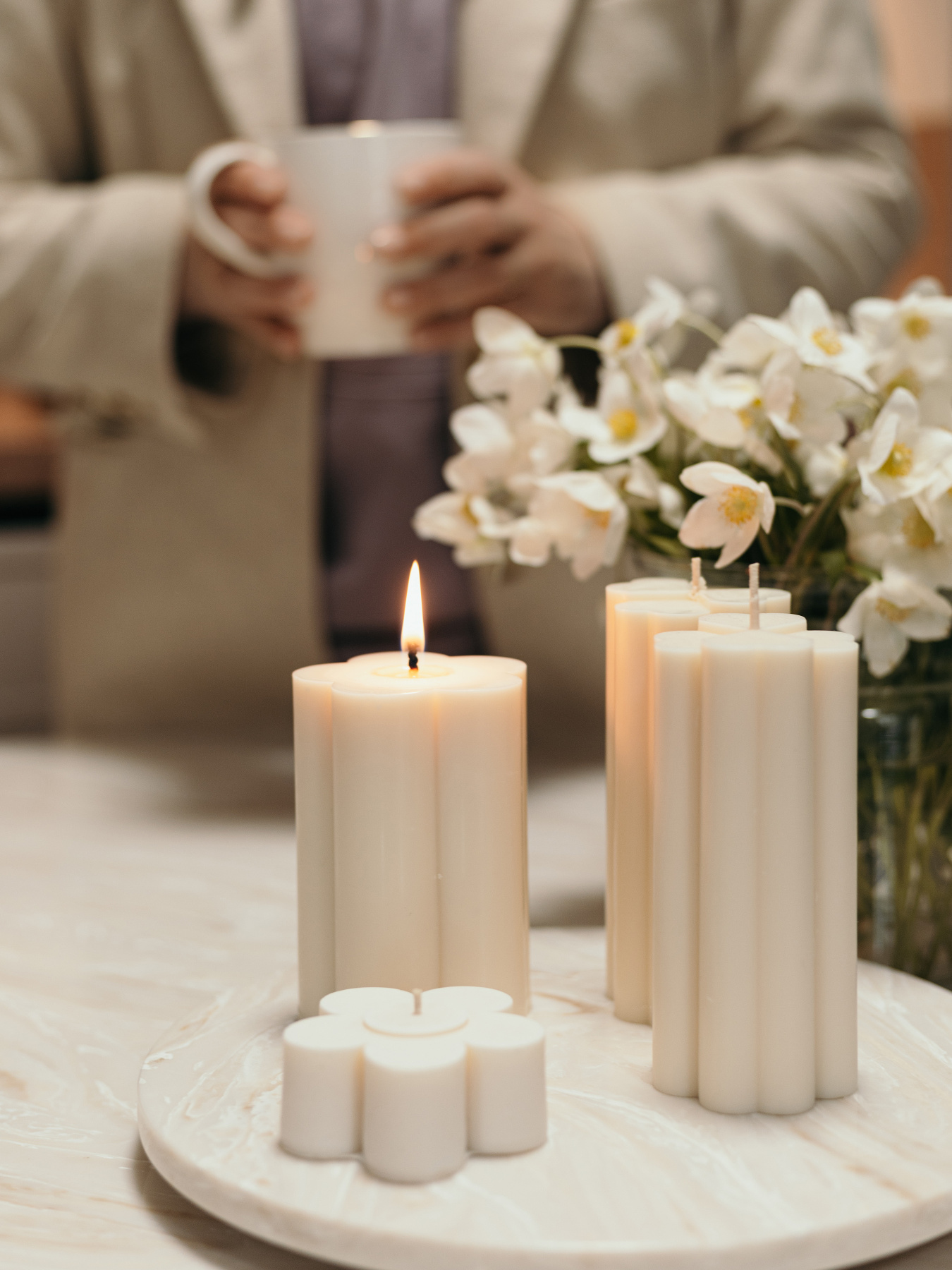 Ароматическая свеча "Ромашка", из натурального соєвого воска Candle Design модель 110.1026/110.2030 Фото