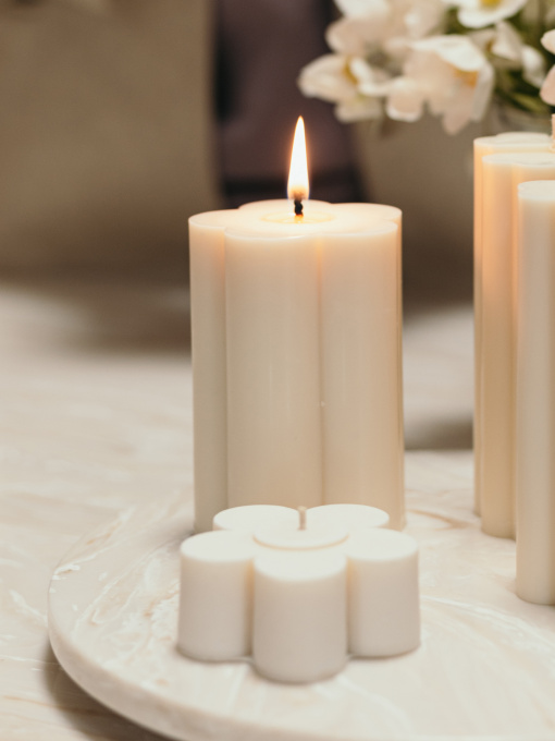 Ароматична свічка "Ромашка", з натурального соєвого воску Candle Design модель 110.1026/110.2030 Фото